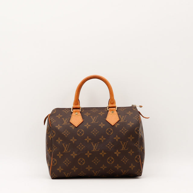 Vue de face Louis Vuitton Speedy 25 Toile Monogramme occasion authentique — AMANA Vintage