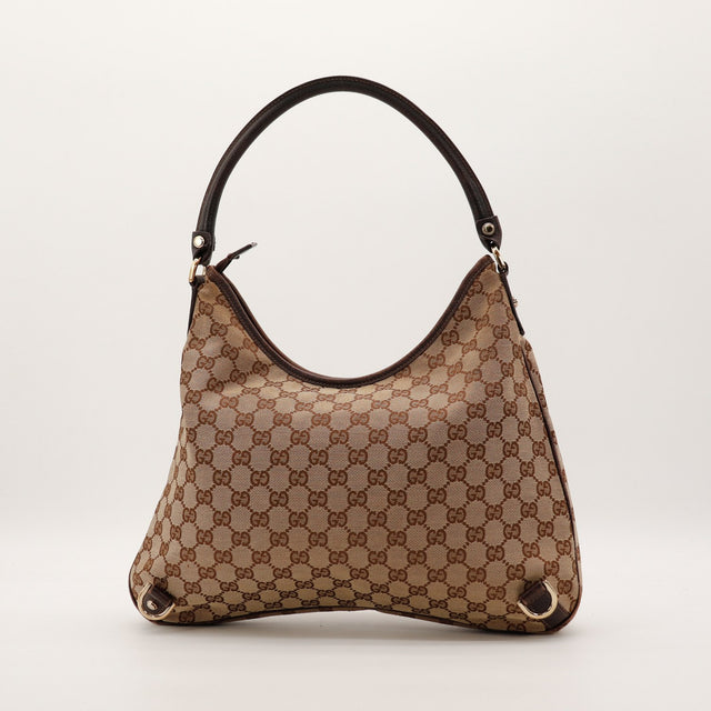 Face arriere sac Gucci Tote Horsebit toile GG canvas occasion authentique — AMANA Vintage