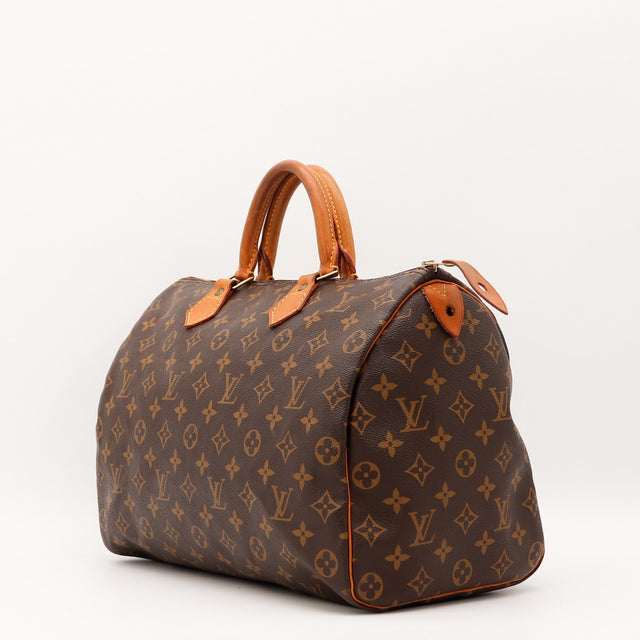 Vue de dos Louis Vuitton Speedy 35 Toile Monogramme occasion authentique — AMANA Vintage