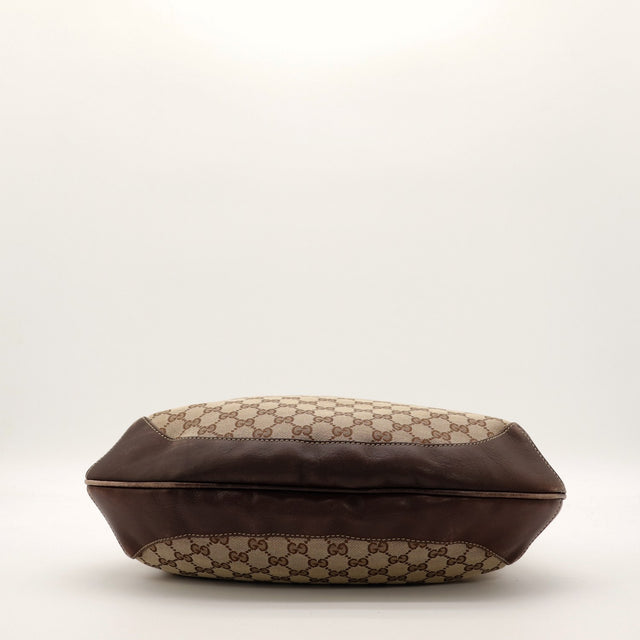 Vue du fond Gucci Hobo Bambou cuir marron occasion — AMANA Vintage
