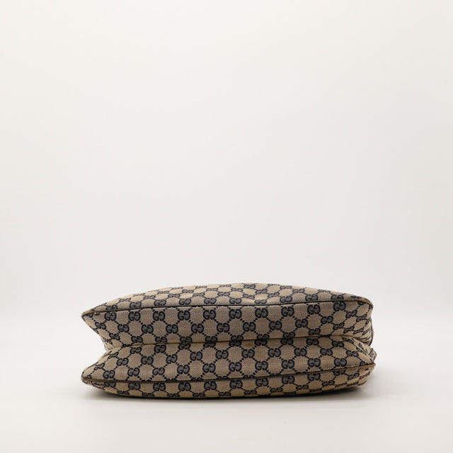 Détail canvas GG Gucci Hobo Web médaillon horsebit occasion — AMANA Vintage
