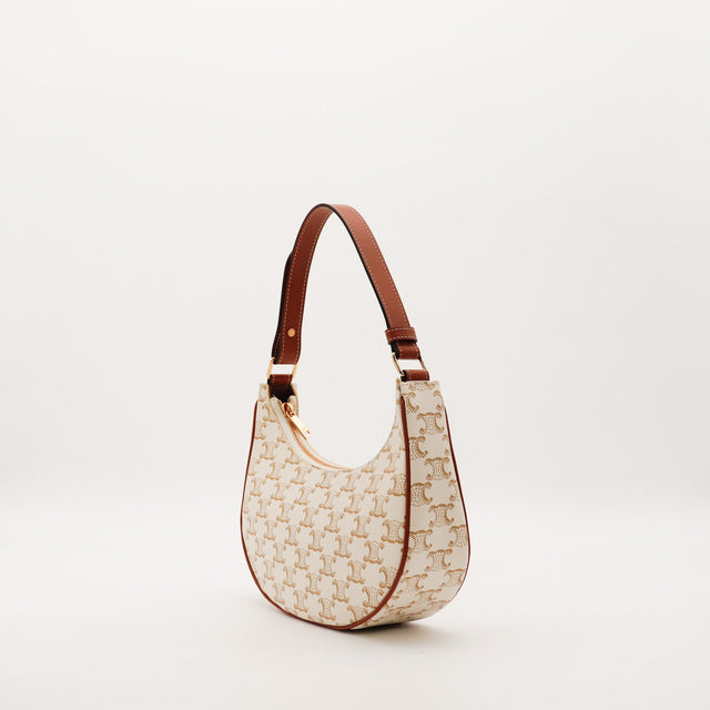 Sac Celine Ava Triomphe ivoire vue de trois quarts gauche — AMANA Vintage