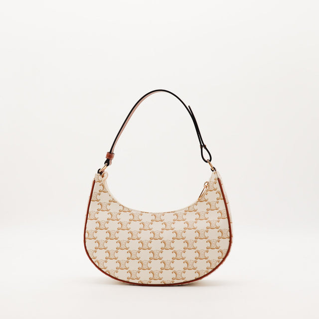Sac Celine Ava toile Triomphe ivoire vue de dos occasion — AMANA Vintage