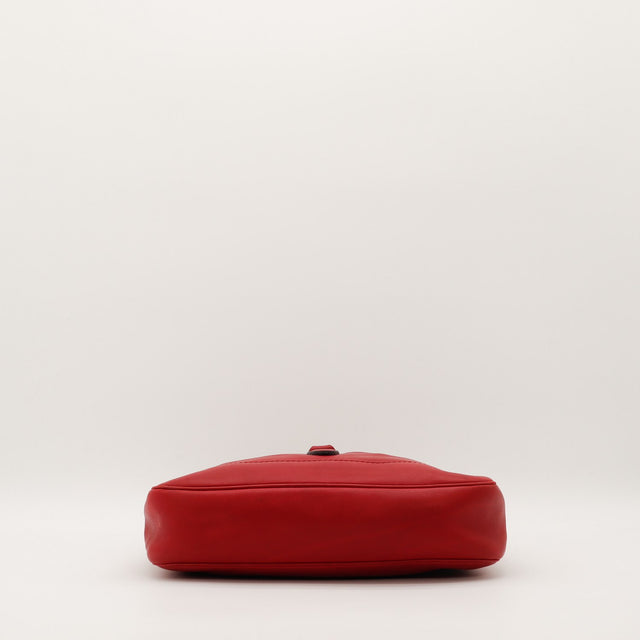 Sac Gucci New Jackie cuir rouge vue du fond — AMANA Vintage