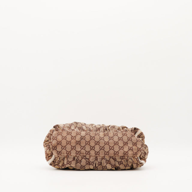 Sac Gucci Hobo toile monogrammée vue du fond occasion — AMANA Vintage