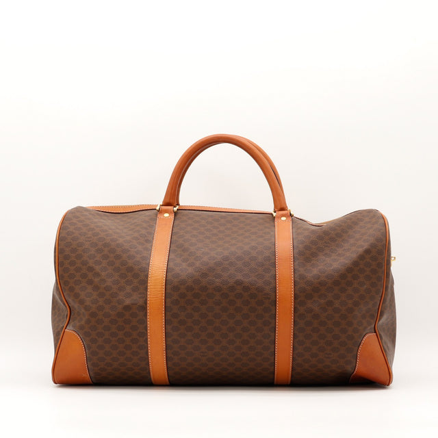Face arrière sac Boston Céline Macadam marron occasion — AMANA Vintage