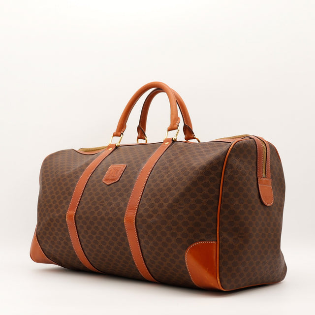 Céline Boston Macadam vue trois quarts côté droit sac de voyage vintage — AMANA Vintage