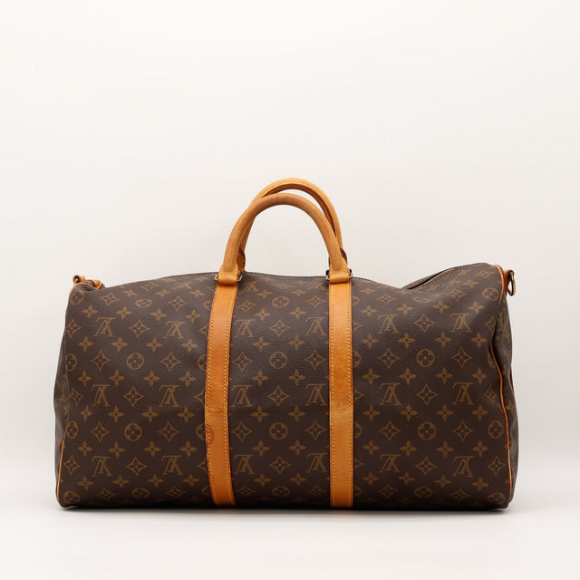 Louis Vuitton Keepall 55 vue de face dos toile Monogramme occasion — AMANA Vintage