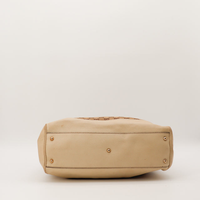 Fond du sac Gucci Diana Tote cuir ivoire occasion — AMANA Vintage