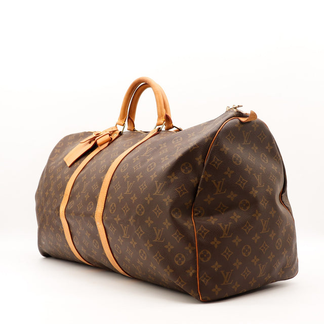 Sac Louis Vuitton Keepall 55 Monogramme vue de dos occasion authentique — AMANA Vintage