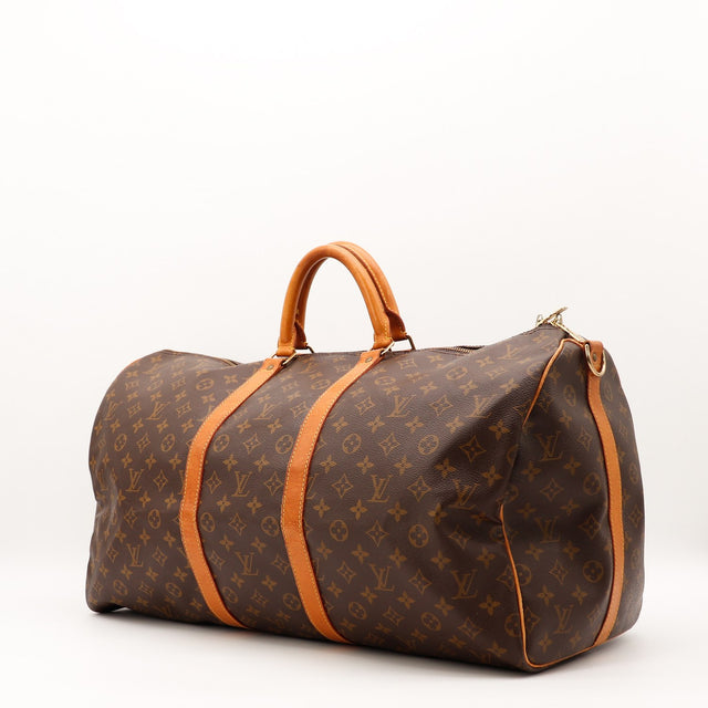 Louis Vuitton Keepall 55 Monogram vue de côté occasion authentique — AMANA Vintage