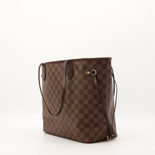 Vue de dessus Louis Vuitton Neverfull MM toile Damier Ebene occasion — AMANA Vintage