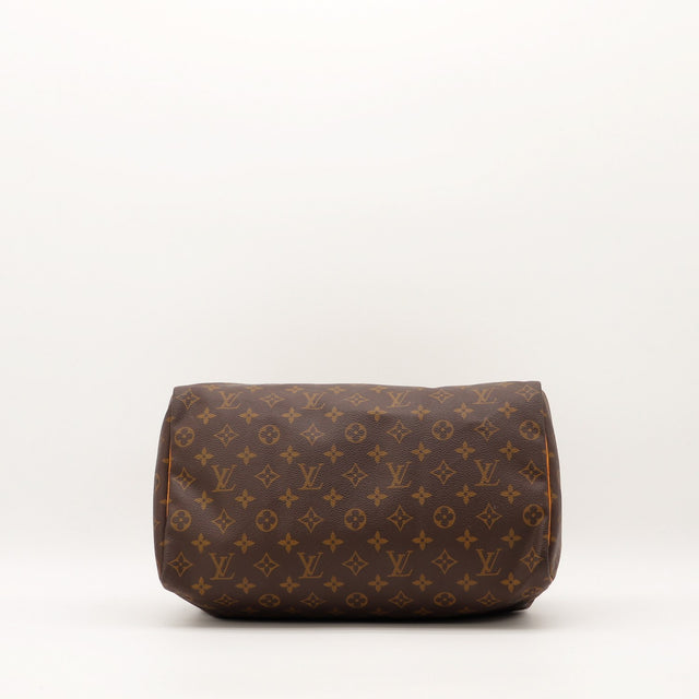 Vue du dessous Louis Vuitton Speedy 35 fond toile monogramme — AMANA Vintage