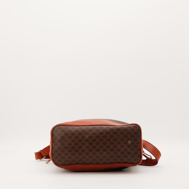 Sac seau Céline Macadam fond cuir occasion authentique — AMANA Vintage