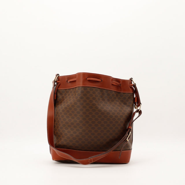Sac seau Céline Macadam vue arrière toile monogrammée occasion authentique — AMANA Vintage
