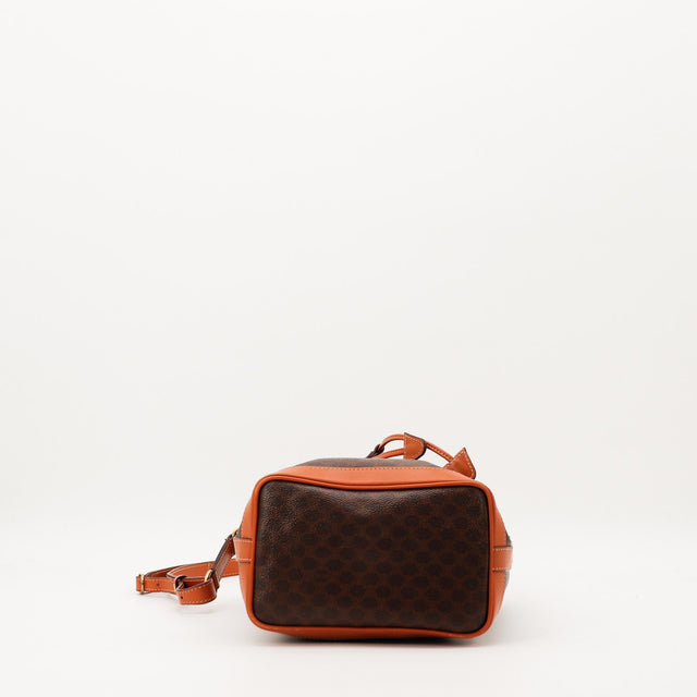 Sac seau Céline Macadam vue du fond toile monogrammée occasion authentique — AMANA Vintage