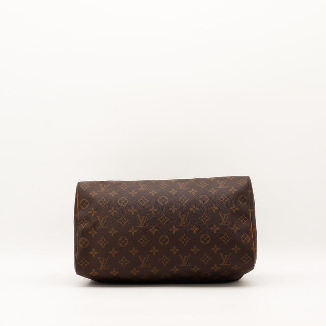 Vue du fond Louis Vuitton Speedy 35 toile Monogramme — AMANA Vintage