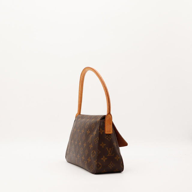 Sac Louis Vuitton Mini Looping profil anse cuir vachette occasion authentique — AMANA Vintage