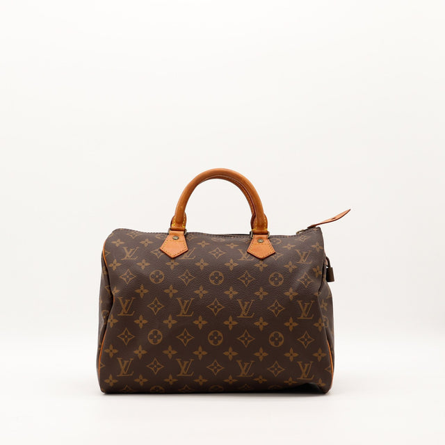Sac Louis Vuitton Speedy 35 toile Monogram vue de face occasion authentique — AMANA Vintage