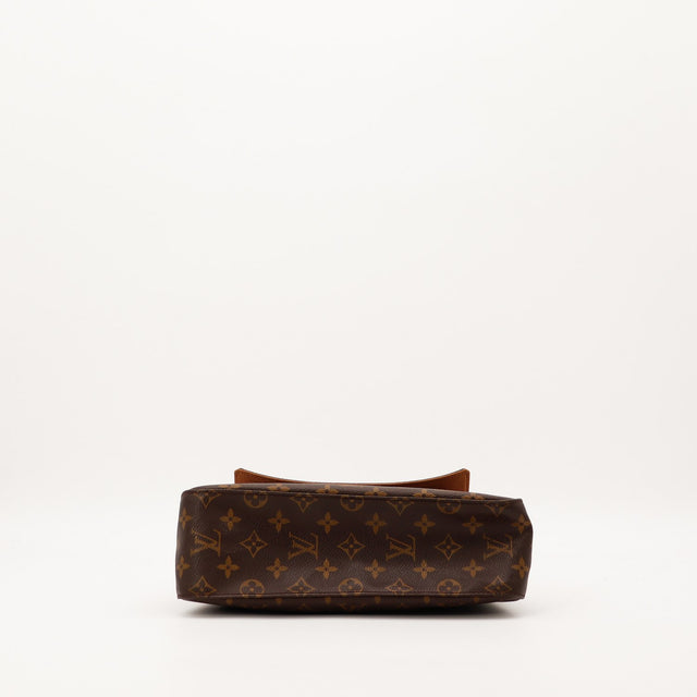 Sac Louis Vuitton Mini Looping vue du dessous toile Monogram occasion authentique — AMANA Vintage
