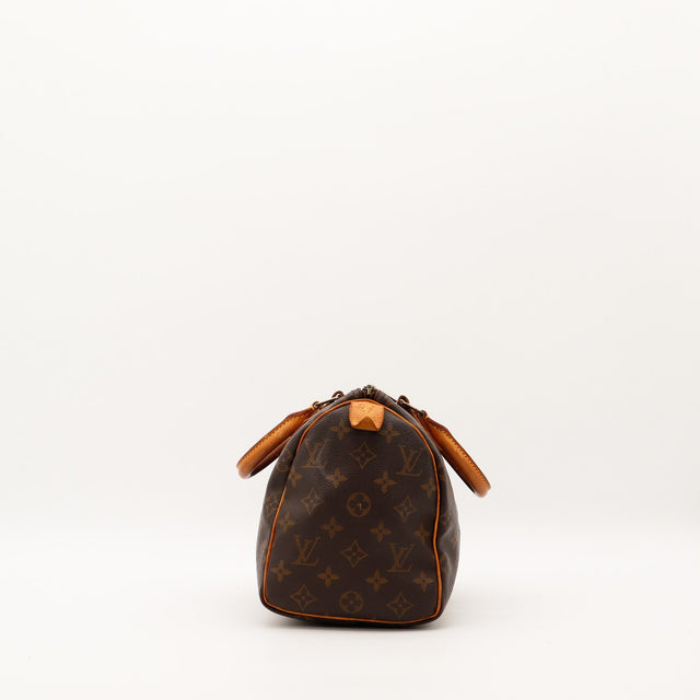 Louis Vuitton Speedy 25 vue de côté gauche toile Monogramme — AMANA Vintage