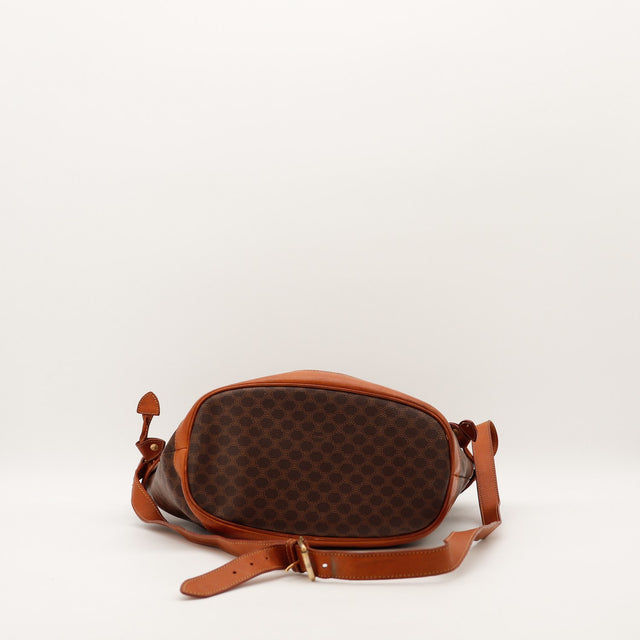 Sac Celine Seau Macadam vue du fond toile Macadam et cuir naturel — AMANA Vintage