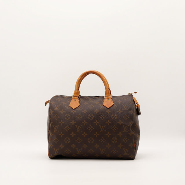 Sac Louis Vuitton Speedy 30 toile Monogramme vue de face occasion authentique — AMANA Vintage