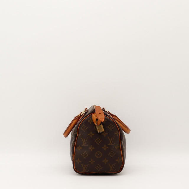 Vue de profil Louis Vuitton Speedy 25 Toile Monogramme occasion authentique — AMANA Vintage