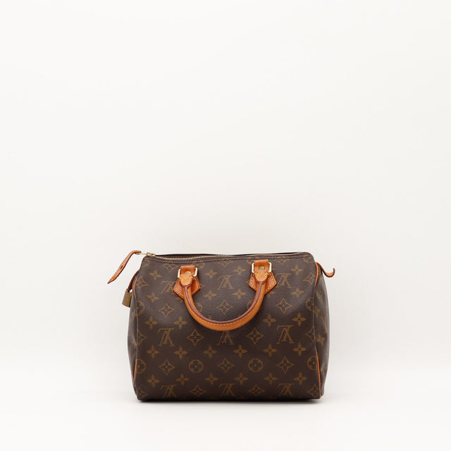 Vue de l'intérieur Louis Vuitton Speedy 25 Toile Monogramme occasion authentique — AMANA Vintage