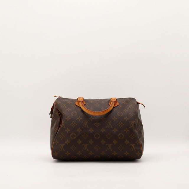 Vue de dos Louis Vuitton Speedy 30 toile Monogramme propre — AMANA Vintage