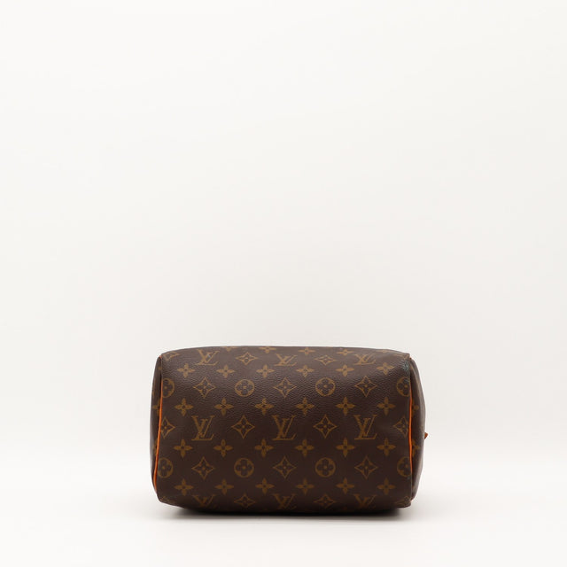 Détail des anses Louis Vuitton Speedy 25 cuir vachette occasion authentique — AMANA Vintage