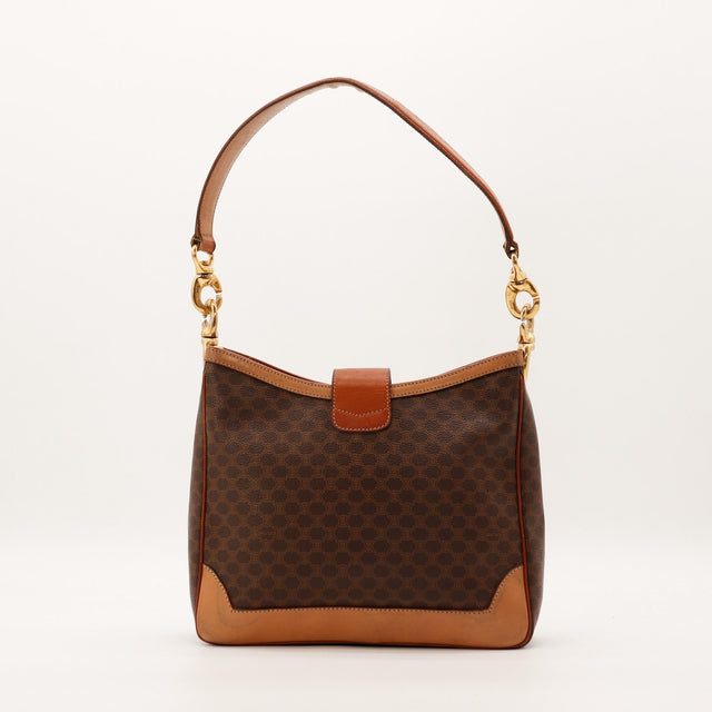 Sac Celine Hobo Macadam vue arrière toile monogrammée occasion authentique — AMANA Vintage