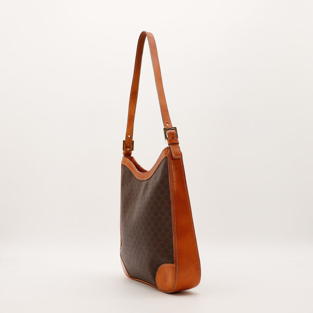 Sac Celine Hobo Macadam profil détail anse réglable occasion authentique — AMANA Vintage