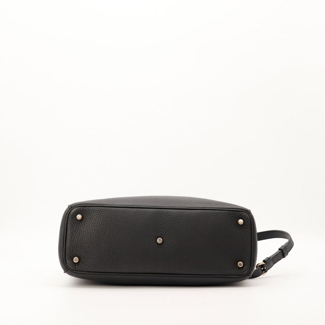 Fond du sac Dior Diorissimo noir avec pieds métalliques — AMANA Vintage
