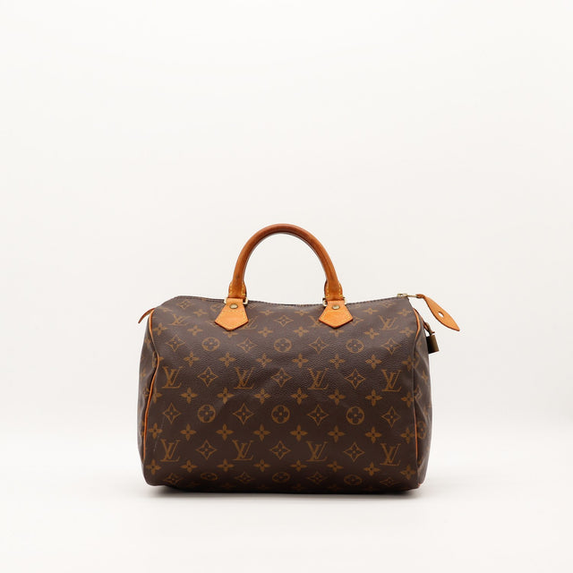 Sac Louis Vuitton Speedy 30 Toile Monogramme vue de face occasion authentique — AMANA Vintage