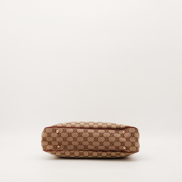 Sac Gucci Hobo Bamboo vue du fond occasion authentique — AMANA Vintage