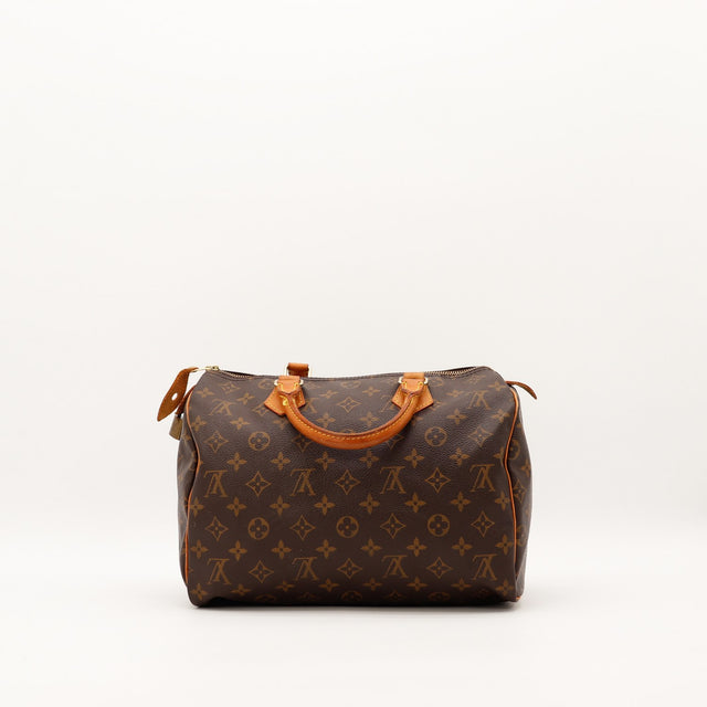Louis Vuitton Speedy 30 vue de face arrière Toile Monogramme occasion — AMANA Vintage