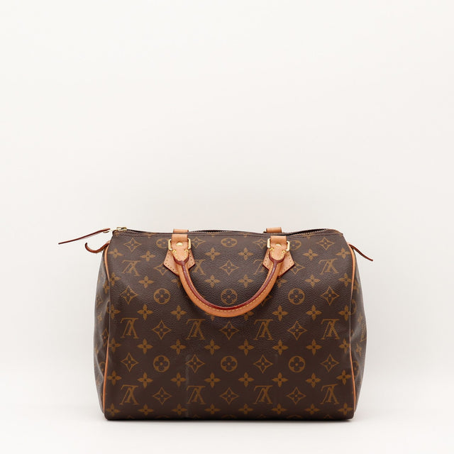 Vue intérieure Louis Vuitton Speedy 30 Toile Monogramme occasion authentique — AMANA Vintage