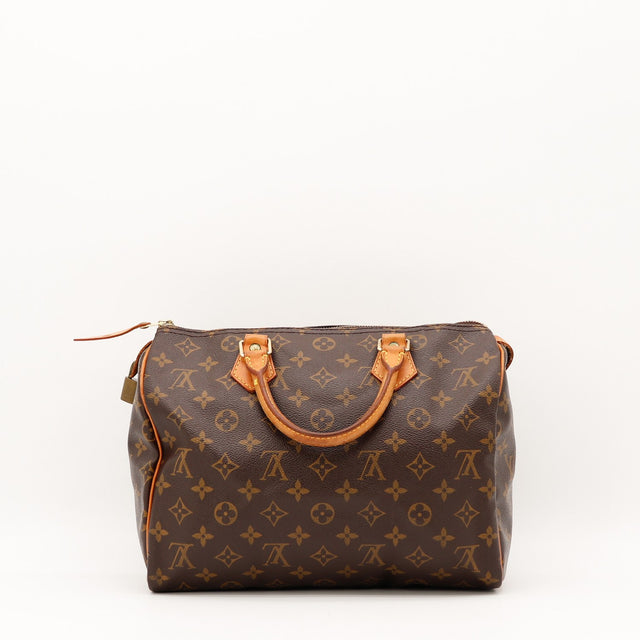 Vue intérieure Louis Vuitton Speedy 30 Toile Monogramme occasion authentique — AMANA Vintage