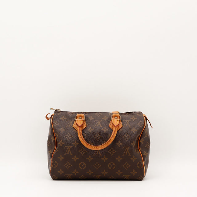 Vue de l'intérieur Louis Vuitton Speedy 25 Toile Monogramme occasion authentique — AMANA Vintage