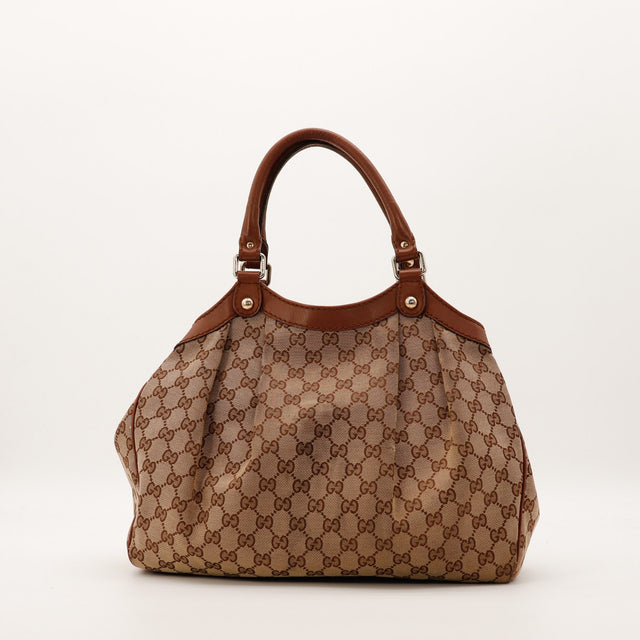 Sac Gucci Sukey vue arrière toile monogrammée occasion authentique — AMANA Vintage