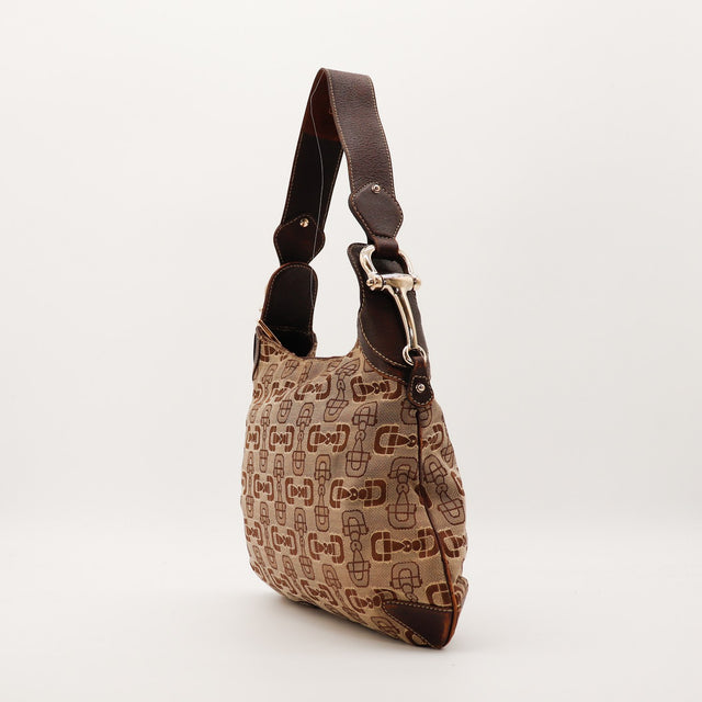 Sac Gucci Hobo Horsebit profil anse cuir occasion authentique — AMANA Vintage
