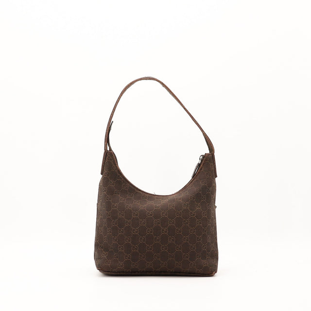 Sac Gucci Hobo toile monogrammée vue arrière occasion authentique — AMANA Vintage