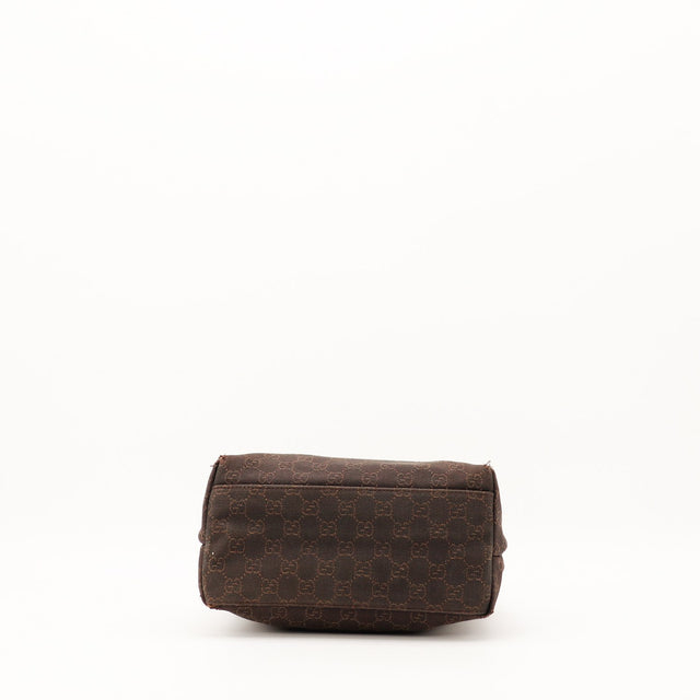 Détail du fond du sac Gucci Hobo toile monogrammée — AMANA Vintage
