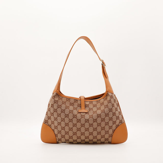 Sac Gucci Jackie vue arrière toile monogrammée occasion authentique — AMANA Vintage