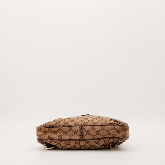 Sac Gucci Hobo toile monogrammée vue du fond occasion authentique — AMANA Vintage
