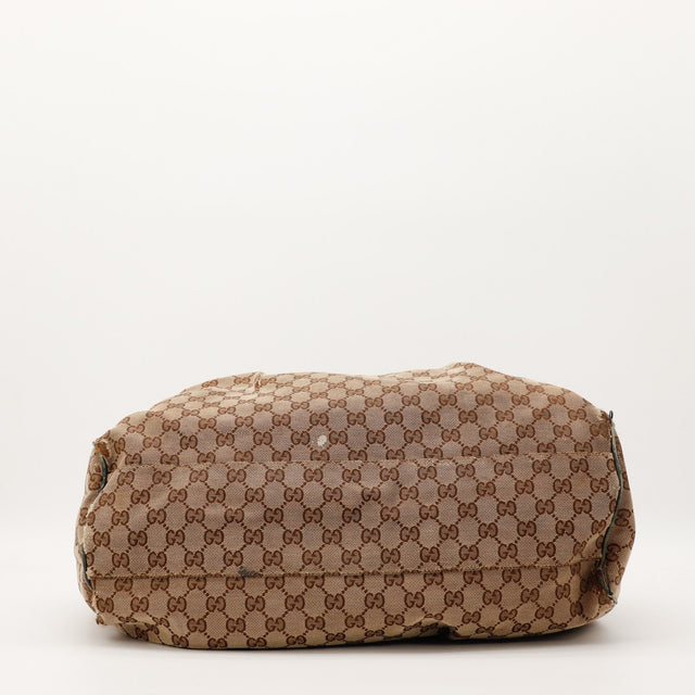 Fond du sac Gucci Sukey toile monogrammée occasion authentique — AMANA Vintage