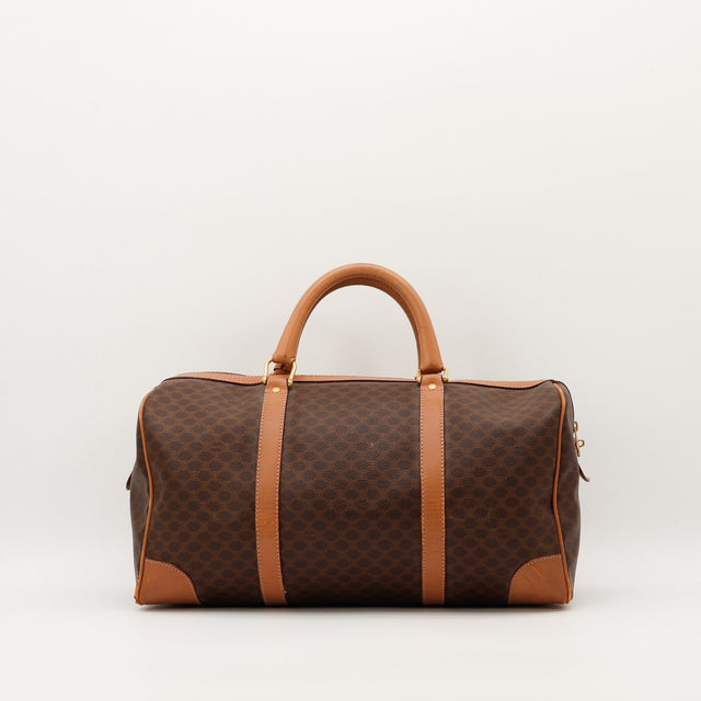 Sac Céline Boston Macadam vue arrière toile monogrammée occasion authentique — AMANA Vintage
