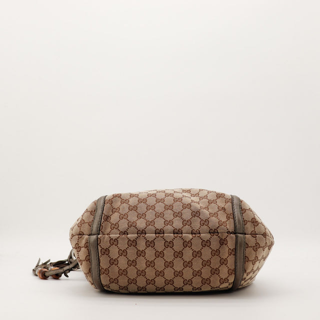 Sac Gucci Hobo Bamboo vue du dessous occasion authentique — AMANA Vintage