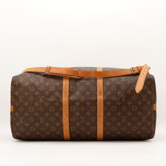 Louis Vuitton Keepall 55 vue du dessus sangle de fermeture occasion authentique — AMANA Vintage